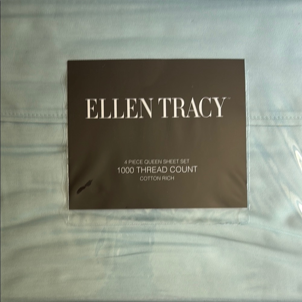 Ellen Tracy Blue Bedding Sheets Luxurious Comfort